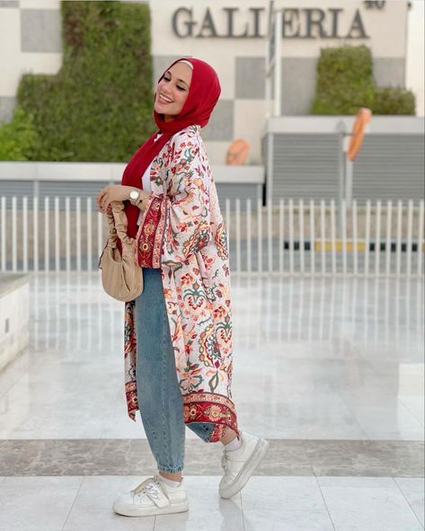 Cardigan Outfit Summer Hijab, Modest Fashion Casual, Dressy Fashion Outfits, Hijab Ideas, Hijab Summer, Stylish Outfits Casual, Hijab Fashion Summer, Modest Casual Outfits, Blouse Casual Fashion