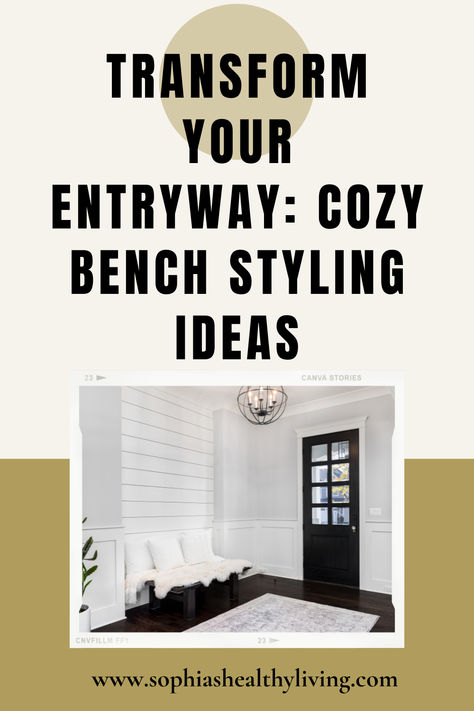 Modern Bench for Cozy Entryway Styling A Bench, Bench Styling, Functional Entryway, Small Console Table, Rustic Wooden Bench, Modern Planters, Functional Space, Modern Bench, Linen Throw Pillow