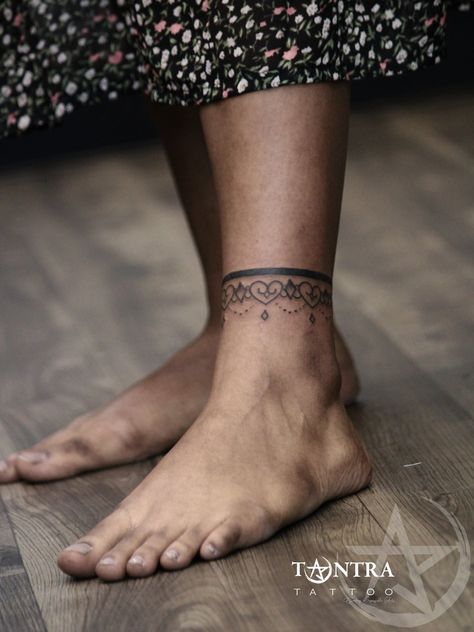 Tantra Tattoo, Ankle Band Tattoo, Tattoo Band, Band Tattoo Designs, 3 Tattoo, Band Tattoo, Tattoo Design, Triangle Tattoo, Tatting