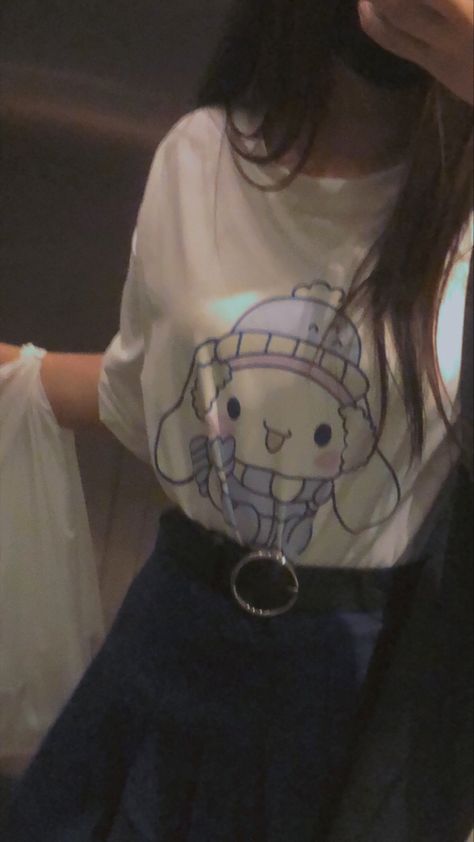 #aesthetic #kawaii #fashion #sanrio #cinnamoroll #softaesthetic Grunge Sanrio, Sanrio Cinnamon Roll, Sanrio Outfits, Couples Outfits, Couple Fits, Sanrio Cinnamoroll, Popular Fashion, Cinnamon Roll, Couple Outfits