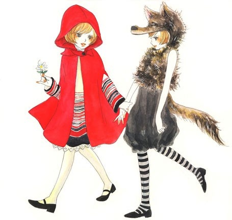 red riding hood and the wolf Little Red Riding Hood Costume, Red Riding Hood Wolf, Red Riding Hood Art, Red Coats, Red Ridding Hood, Wolf Costume, Red Riding Hood Costume, Big Bad Wolf, Bad Wolf