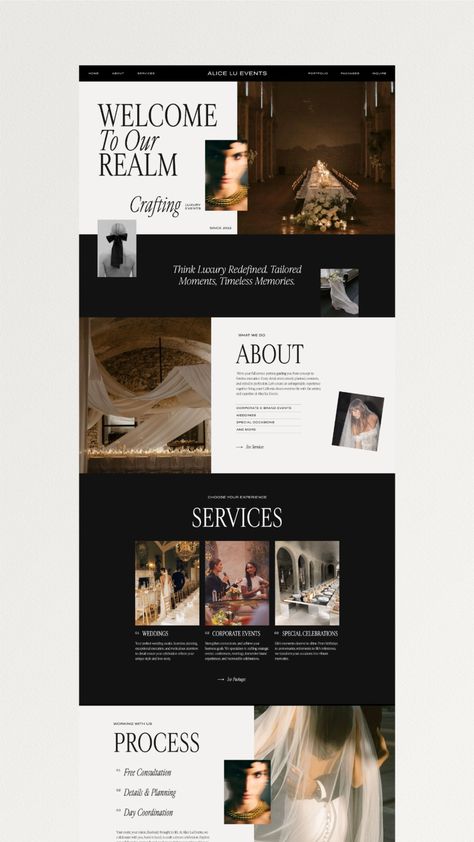 Event planners website template, showit website template, DIY website, wedding planer website, wedding planner website template Event Planner Portfolio Template, Moodboard Event Planner, Event Portfolio Design, Event Planner Website Design Inspiration, Event Planner Portfolio, Events Website Design, Event Planner Website Design, Event Website Design, Modern Wedding Website