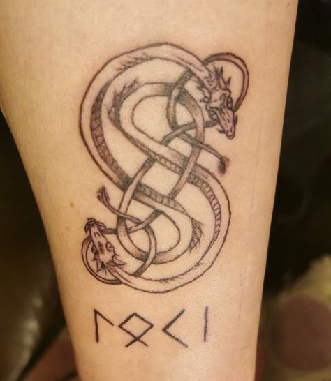 Loki's snake symbol old norse with the name loki written in old norse runes Loki Snake Tattoo, Loki Tattoos, Loki Snake, Loki Tattoo, Snake Symbol, Snake Tattoo, Runes, Tattoo Studio, Loki