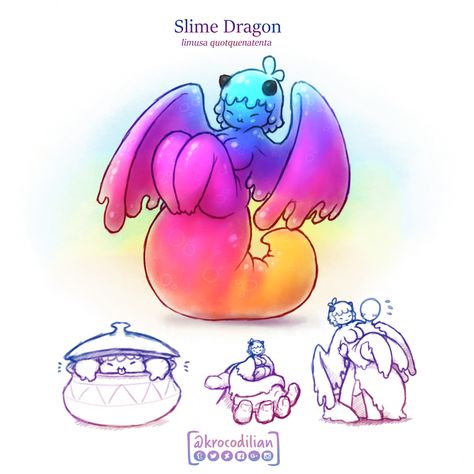 Slime Dragon, Mythical Monsters, Beast Creature, Dragon Girl, Fantasy Beasts, Monster Concept Art, Creature Drawings, Fantasy Monster, Fantasy Creatures Art