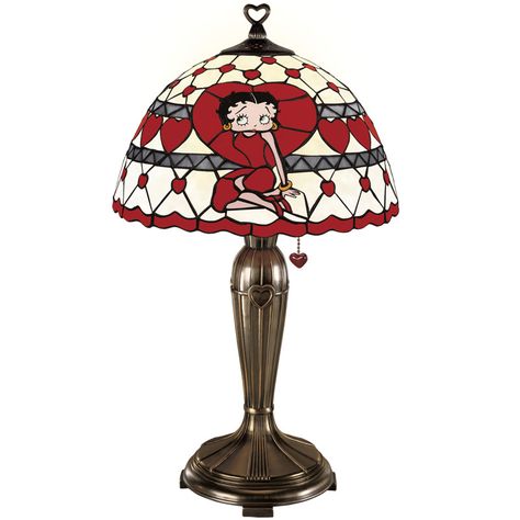 *Betty Boop Lamp Betty Boop Handbags, Betty Boop Figurines, Weird Furniture, Betty Boop Classic, Stained Glass Lamp, Tiffany Style Lamp, Tiffany Lamp, Betty Boop Art, Betty Boop Cartoon