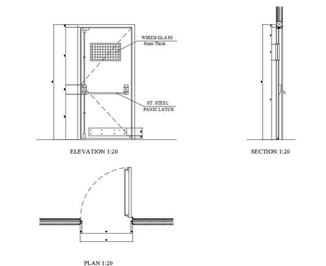 Door Detail Drawing Architecture, Steel Door Detail, Interior Board, Arch Inspiration, Door And Window Design, Automatic Sliding Doors, Flush Door Design, Door Plan, Office Table Design