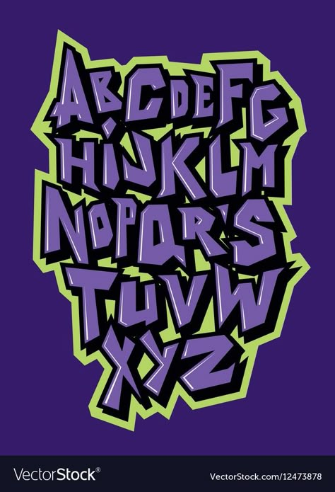 Graffiti Font Alphabet, Comic Graffiti, Cool Fonts Alphabet, Free Graffiti Fonts, Alfabet Font, Alphabet Graffiti, Graffiti Lettering Alphabet, Graffiti Fonts, Comic Font