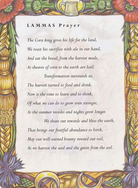 Lammas Prayer – Witches Of The Craft® Lammas Lughnasadh Blessings, Lughnasadh Prayer, Lugnasad Celebration, Lammas Prayer, Lammas Blessings, Lughnasadh Blessings, Lughnasadh Ritual, Lammas Lughnasadh, Pagan Holidays