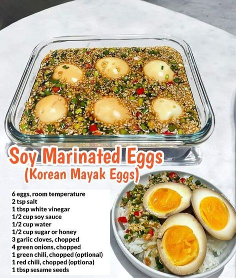 Korean Marinated Eggs Recipe, Marinated Eggs Recipe, Korean Eggs, Korean Marinated Eggs, Mayak Eggs, Marinated Eggs, Sesame Seeds Recipes, Soy Eggs, Asian Recipe