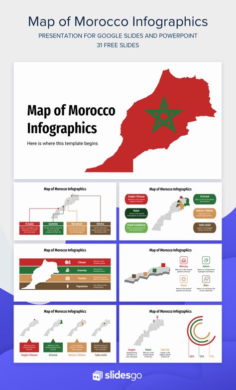 Moroccan Culture, Google Slides Themes, Microsoft Powerpoint, Google Slides, Powerpoint Templates, Morocco, Slides, Presentation, Map