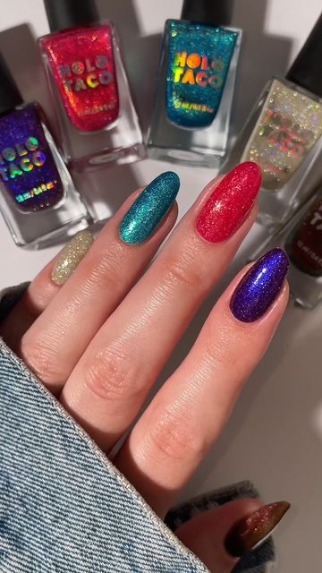 Holo Taco💿🌮 on Instagram: "Looking for a Late Checkout from your Private Villa on the Beach (Please)? 🏖��☀️This summer, be Never Tide Down 🌊 who's wearing a Vacation shade on the first official day of SUMMER?🌴
🎥: @nailpolishsociety
#holotaco #holotacovacation #skittlenails 💿🌮" Holo Taco, Beach Please, Private Villas, This Summer, Favorite Things, The Beach, The First, Villa, Nails