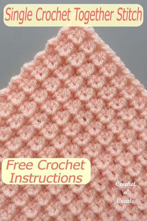 Single Crochet Stitches Variations, Two Stitch Crochet Blanket, Single Crochet Variations, Single Crochet Stitch Patterns, Single Crochet Projects, Fast Crochet Blanket, Free Crochet Stitch Patterns, Free Crochet Stitches, Easy Crochet Blanket Pattern