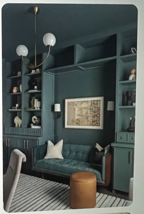 Green Accent Wall Fireplace, Blue Green Accent Wall, Blue Green Walls, Accent Wall Fireplace, Blue Accent Wall Living Room, Green Accent Wall, Green Accent Walls, Feature Wall Living Room, Wall Fireplace