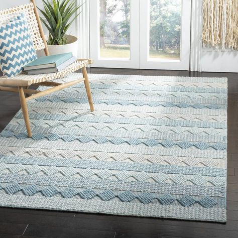 Mosaic Texture, Beach Living Room, Coastal Area Rugs, Coastal Bedrooms, Coastal Bedroom, Beach House Interior, Living Room Area Rugs, Rug Blue, Geometric Area Rug