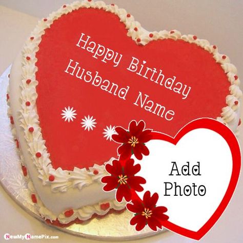 Red Heart Birthday Cake For Husband Wishes Images With Name Photo Birthday Cake For Wife, Happy Birthday Cake Writing, Shaped Birthday Cake, Heart Shaped Birthday Cake, Anniversary Cake With Name, Birthday Cake Write Name, Heart Birthday Cake, Birthday Cake Writing, Happy Birthday Cake Photo