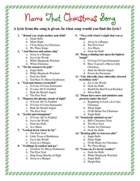 c4352d0c94f786d3c4abd503411fa0d5 Christmas Song Trivia, Christmas Charades Game, Christmas Charades, Christmas Quiz, Xmas Games, Christmas Trivia, Christmas Game, Holiday Games, Christmas Carols