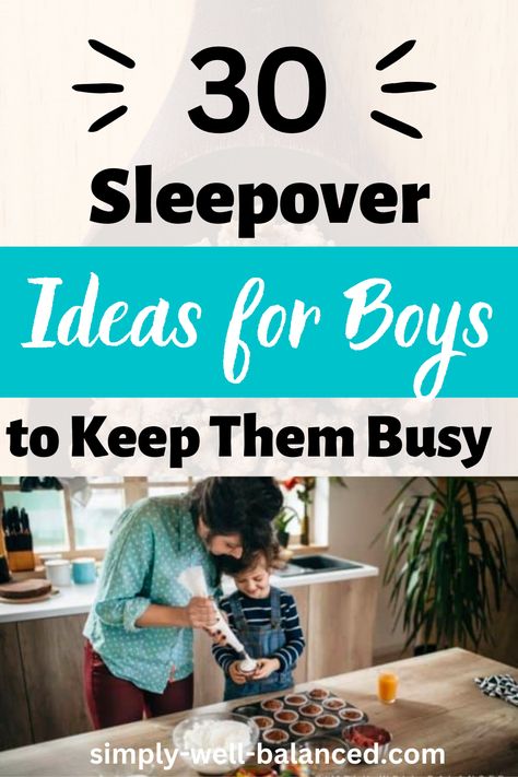 Sleepovers are a childhood staple, but what can you do to keep a group of boys busy all night long? From Nerf gun wars to movie marathons, we’ve got a ton of fun sleepover ideas, so grab some snacks and drinks and get ready for a night of fun! Nephew Sleepover Ideas, Boys Slumber Party Ideas Sleepover, Kids Sleepover Ideas Boys, Boys Birthday Sleepover Ideas, Boy Slumber Party Ideas, Cousin Sleepover Ideas For Kids, Teen Boy Sleepover Ideas, Boys Slumber Party Ideas, Boy Sleepover Party Ideas