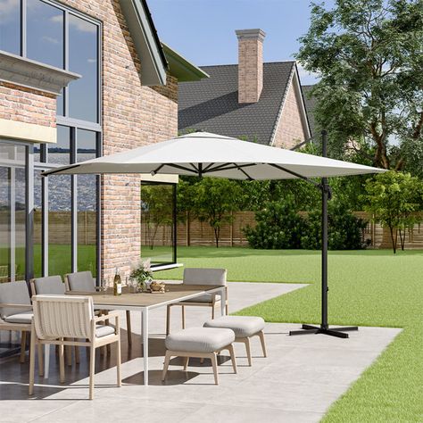 Sol 27 Outdoor Aaron-Matthew 300cm Cantilever Parasol | Wayfair.co.uk Sun Parasol, Cantilever Parasol, Leisure Space, 4 Grade, Outdoor Canopy, Shade Umbrellas, Garden Parasols, Outdoor Leisure, Canopy Outdoor