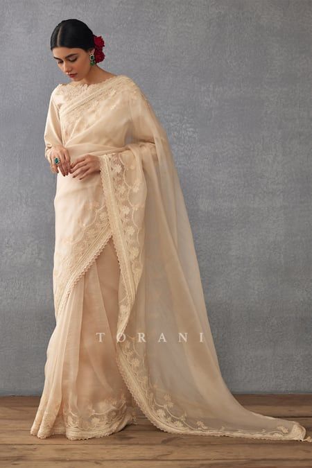 Elegant Lace Pre-draped Saree With Zari Work, Semi-stitched Lace Saree With Sheer Dupatta, Elegant Semi-stitched Lace Traditional Wear, Elegant Saree With Resham Embroidery For Transitional Season, Reception Blouse Piece With Chikankari Embroidery, Elegant Sheer Dupatta Embroidered Fabric For Navratri, Transitional Season Reception Saree With Chikankari Embroidery, Organza Traditional Wear With Chikankari Embroidery For Reception, Reception Organza Traditional Wear With Chikankari Embroidery