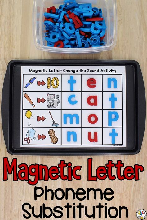 Phoneme Substitution Activities, Phonemes Activities, Phoneme Substitution, Teaching Letter Sounds, Letter Activity, Reading Coach, Letter Sound Activities, Alphabet Activities Kindergarten, Literacy Centres