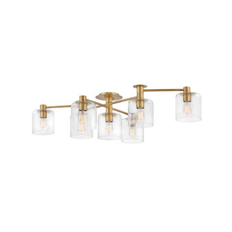 Ceiling Lighting: Flush & Semi Flush Mount Lighting Heritage Brass, Low Ceilings, Transitional Modern, Semi Flush Lighting, Hinkley Lighting, Filament Bulb, Low Ceiling, Brass Accents, Semi Flush Mount