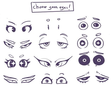 Drawing Tutorial Face, Cartoon Eyes, Reference Drawing, Drawing Expressions, Anime Eye Drawing, Anime Drawings Tutorials, Art Poses, Eye Art, Drawing Base