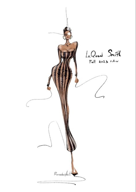 Sketched by #rusanovaart Stylized Croquis Illustrations, Stylized Croquis, Fashion Sketchbook Inspiration, Fashion Illustration Poses, Fashion Model Sketch, Fashion Illustration Tutorial, Fashion Illustration Collage, Fashion Design Sketch, Laquan Smith