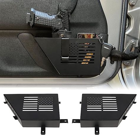 Metal Front Door Storage Box, Door Side Insert Organizer Box Pockets for 2007-2018 Jeep Wrangler JK 2/4 Door 2pcs(Black) Front Door Storage, Chevy Silverado Accessories, Jeep Doors, Accessoires 4x4, Metal Front Door, Car Life, Plastic Alternatives, Utv Accessories, Console Organization