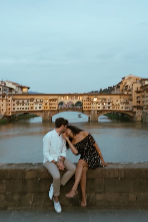 A warm moment between the two during our couple photo shoot in Florence