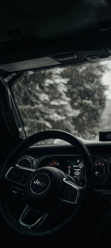 Jeep Steering Wheel, All Black Jeep, Black Car Wallpaper, Jeep Wrangler Interior, Black Jeep Wrangler, Auto Jeep, Jeep Wallpaper, Jeep Photos, Cars Jeep