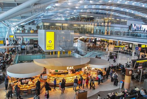 London Heathrow Airport Aesthetic, Heathrow Airport Aesthetic, Airport Interior, Fantasy Country, London Heathrow Airport, Morning Flight, Travel Benefits, London Dreams, Airport Aesthetic