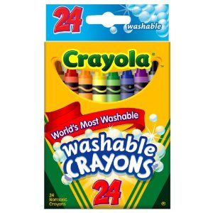 Classic crayon set for bigger kids - washable! Crayola 24ct Washable Crayons $5 Primary And Secondary Colors, Kids Art Supplies, Crayola Crayons, Coloring Supplies, Colored Paper, Painting Supplies, Metallic Colors, Sanding, Art Room