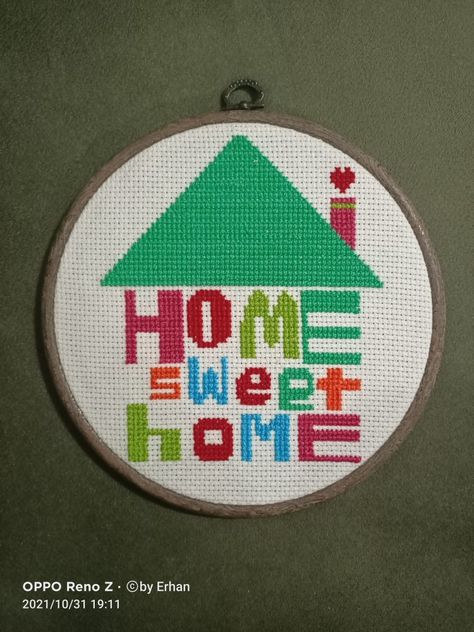 New Home Cross Stitch Patterns Free, Cross Stitch Home Sweet Home, New Home Cross Stitch, Home Sweet Home Cross Stitch Pattern, Home Sweet Home Cross Stitch, Home Cross Stitch, Cross Stitch Angels, Baby Cross Stitch Patterns, Simple Cross