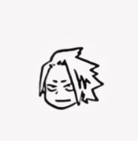 Denki Kaminari Sketch, Denki Kaminari Tattoo, My Hero Academia Easy Drawing, Mha Doodles Easy, My Hero Drawings, Easy Mha Drawings, Mha Drawing Reference, Denki Kaminari Drawing, Denki Manga Icon