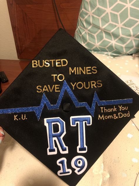 Busted mines to save yours Respiratory Therapist Graduation Cap Respiratory Therapist Graduation Cap, Respiratory Therapy Graduation Cap, Therapist Graduation Cap, Therapy Graduation Cap, Respiratory Therapist Graduation, Respiratory Therapist Student, Respiratory Therapy Student, Creative Graduation Gifts, Grad Hats