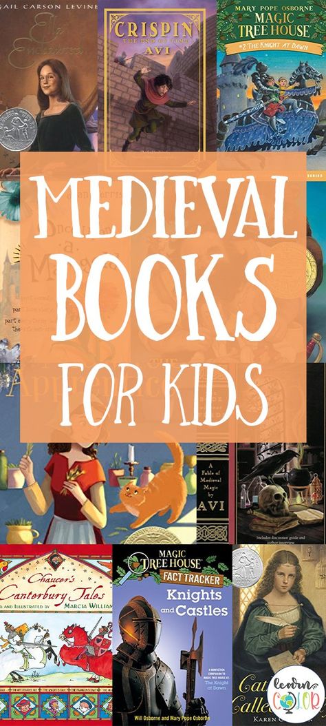 Medieval Projects, Book Pages Printable, Middle Ages Art, Middle Ages History, Unit Studies Homeschool, Medieval Books, Homeschool Social Studies, Elementary Learning, Middle Grade Books