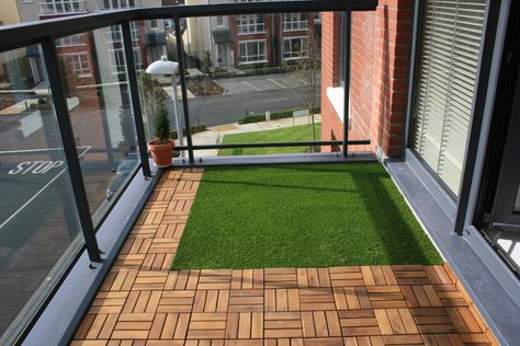 Balcony Gallery — Amazon Landscaping and Garden Design- Balcony Fake Grass Ideas, Fake Grass On Balcony, Grass On Balcony, Grass Balcony, Artificial Grass Balcony, Artificial Grass Carpet, Grass Design, Grass Artificial, Ikea Wood