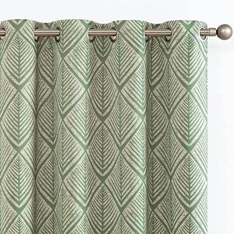 Amazon.com: COLLACT Moderate Blackout Curtains 96 Inch Length Set Boho Geometric CurtainsRoom Darkening Curtains for Bedroom Living Room Thermal Insulated Window Drapes Grommet Matcha Green on Beige 2 Panels : Home & Kitchen Insulated Drapes, Window Curtains Bedroom, Brown Curtains, Geometric Curtains, Pattern Draping, Boho Curtains, Insulated Curtains, Geometric Pattern Design, Curtains For Living Room