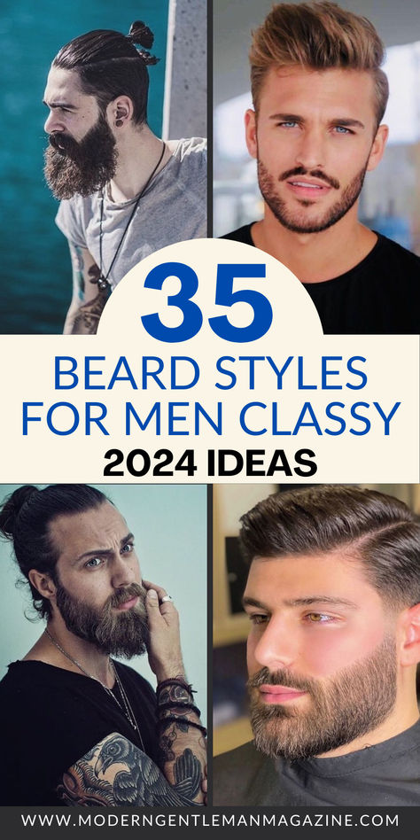 Discover 42 of the coolest beard styles for men! Whether you're looking for something trendy or classic, these beard styles will elevate your look. #BeardStyles #MensBeard #BeardIdeas Men’s Style Beard, Trendy Beard Styles For Men, Mens Beards Style, Best Beard Styles Men, Men’s Beard Styles, Men Beard Style Ideas, Mustache And Beard Styles, Mens Beard Styles, Men Beard Style