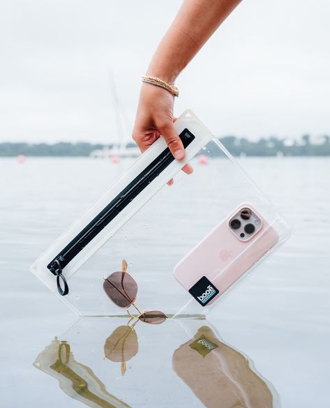 Lake day essentials: sunnies, phone, and our waterproof pouch. 😎⁠ ⁠ #booe #booebags #waterproofbags #travelgear Lake Day Essentials, Lake Day, Waterproof Pouch, Wet Bag, Waterproof Bags, Free Travel, Bagpack, Travel Gear, Tech Accessories