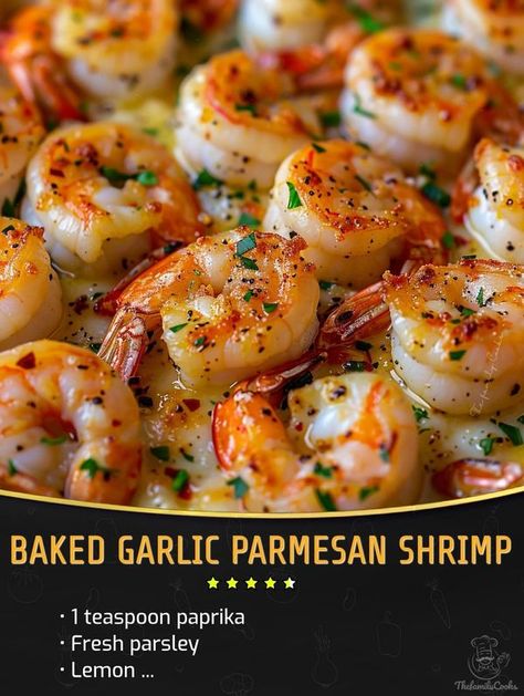 Appetizers Shrimp, Parmesan Shrimp, Garlic Parmesan Shrimp, Roasting Garlic In Oven, Shrimp Parmesan, Cholesterol Foods, Recipes Seafood, Garlic Prawns, Low Cholesterol Recipes