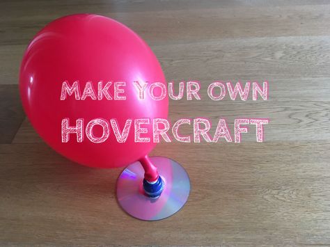 how to make your own hovercraft with a balloon, sports cap and a CD Hoverboard Diy, Hoover Board, Fun Craft Ideas For Kids, Deaf Education, Steam Ideas, Red Kite, Old Cds, Stem Crafts, Balloon Crafts