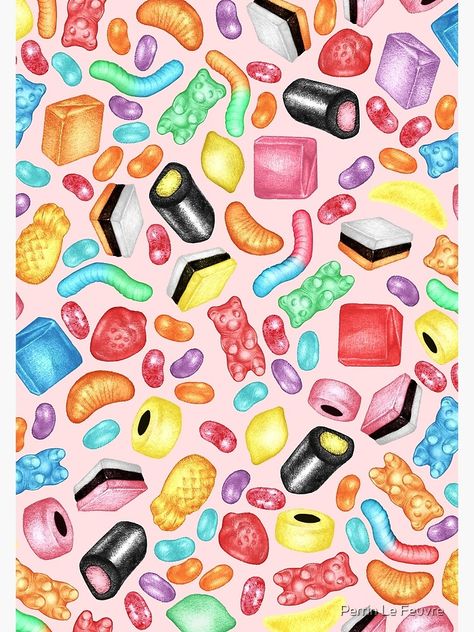 Candy Painting Easy, Candy Illustration Art, Candy Gems, Candy Texture, Rainbow Diet, Candy Illustration, Sweets Art, Mind Map Art, Candy Aesthetic