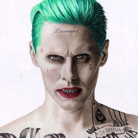 The Joker - The King of Gotham on Instagram: “#TheJoker #Joker #jokerjaredleto #jokerleto #jaredjoker #batman #suicidesquad #suicidesquad2 #heathledger #jokertattoo #jokerjared…” Jared Joker, Jared Leto Joker, Leto Joker, Joker Drawings, Joker Halloween, Joker Makeup, Der Joker, Joker Poster, Joker Costume