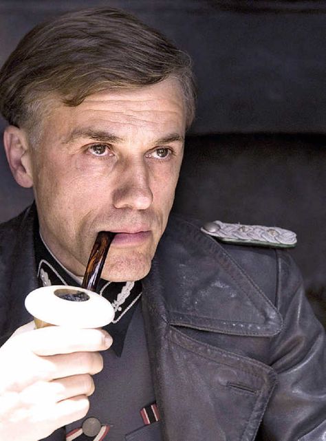 Hans Landa, Inglourious Basterds. http://filmtrailers.net Hans Landa, Quentin Tarantino Movies, Inglourious Basterds, Jackie Brown, Christoph Waltz, Bar Scene, I Love Cinema, Gary Oldman, Quentin Tarantino