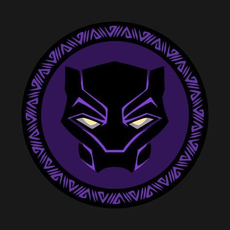 The Panther - Black Panther - T-Shirt | TeePublic Black Panther Symbol Logo, Black Panther Pattern Design, Black Panther Logo Design, Black Panther Jersey, Black Panther Stickers, Wakanda Art, Black Panther Fan Art, Black Panther Pattern, Black Panther Aesthetic