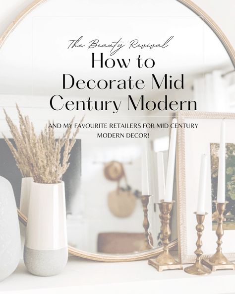 How to Decorate a Mid Century Modern Home Scandinavian Mantle Decor, Mid Century Mantle Decor, Mid Century Scandinavian Living Rooms, Modern Mantle Decor, Mid Century Diy, Modern Mantle, Mid Century Modern Fireplace, Modern Boho Farmhouse, Modern Fall Decor