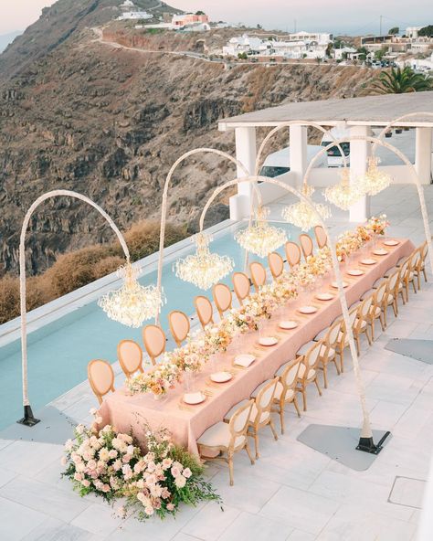 As summer approaches, I can’t help but daydream about these enchanting golden hour moments in Santorini with the breathtaking backdrop of the island’s sun soaked cliffs and crystal blue waters. This stunning day @rocabellasantorini resort truly was a fairytale come to life ✨ . . . . *Creative Partners* Photos: Heather Domer @heatherjphotographyllc | Venue: Rocabella Santorini Hotel @rocabellasantorini @rocabellaweddings | Workshop Host: AMV Retreats @amv_retreats | Wedding Planner, Styling & ... Liz Martinez Bridal, Victor Barbone Jewelry, Santorini Hotels, Wedding Consultant, Themed Weddings, Wedding Week, Santorini Wedding, Table Styling, Luxury Weddings