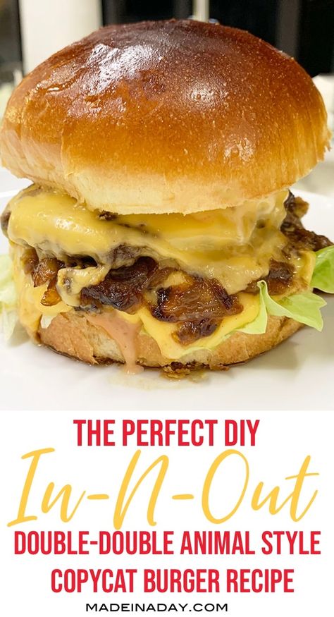 Cheeseburger Recipes Homemade, Burger At Home, Burger Patty Recipe, Smash Burger Recipe, In And Out Burger, In N Out Burger, Cheeseburger Recipe, Burger Dogs, In-n-out Burger