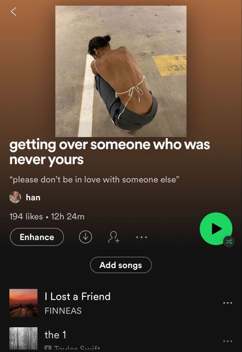 Spotify Playlist Ideas, Summer Songs Playlist, Getting Over Someone, Playlist Names Ideas, Therapy Playlist, Playlist Spotify, Playlist Ideas, Love Songs Playlist, Getting Over